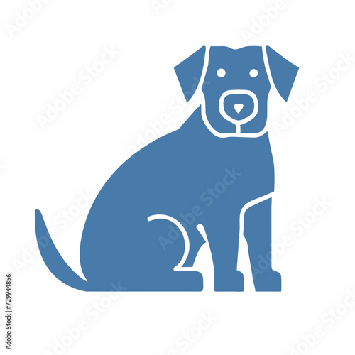 Dog and cat line icon. Pet  family  wool  breed  paws  tail  barking  purring  guard  watchdog  guide  courtship  care  training. Vector icon in line  black and colorful style on white background