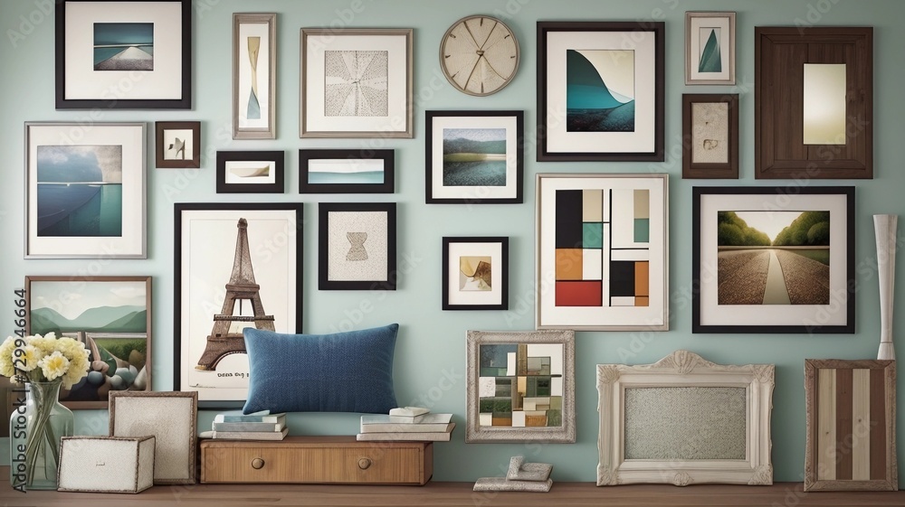 Whispers of Wanderlust: Travel Tales in Every Frame, modern living room Whispers of Wanderlust: Travel Tales in Every Frame, modern living room