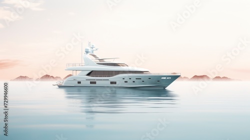 Luxury yacht on the water. © Voilla