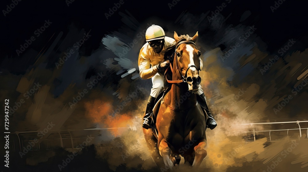 Fototapeta premium Racing Horse