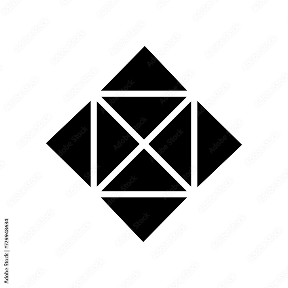 Geometric Pattern icon vector. Geometric figure illustration sign. Coasters Stencil symbol or logo. Geometric Pattern icon vector. Geometric figure illustration sign. Coasters Stencil symbol or logo.