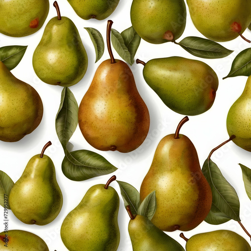 pattern with pears,Ai generated 