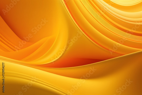 Soft, flowing curves in shades of yellow create an abstract background with a retro feel.
