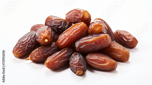 Dried dates isolated on white background