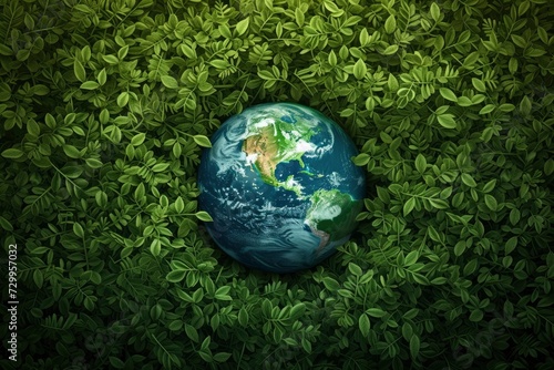 Earth day Poster design background, realistic, HD, copy space - generative ai © Nia™