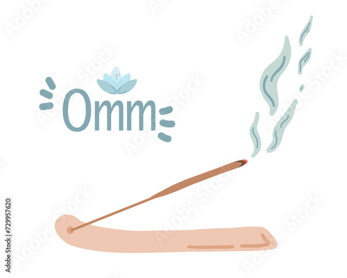 Omm aroma stick flat design set