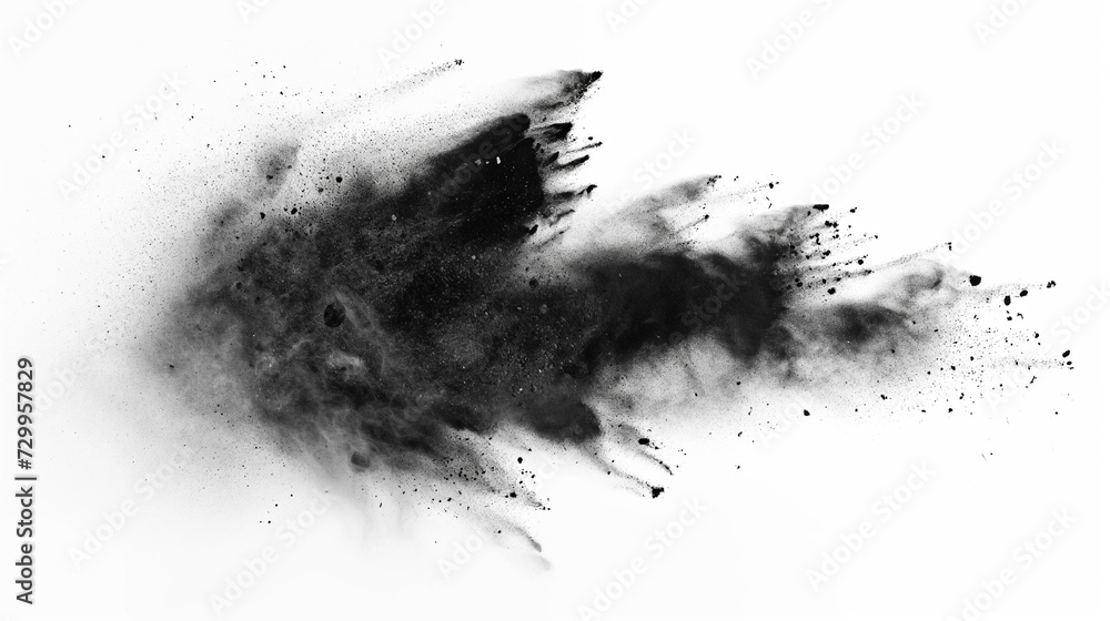 Suspended Dark Substance Soars in the Air Suspended Dark Substance Soars in the Air