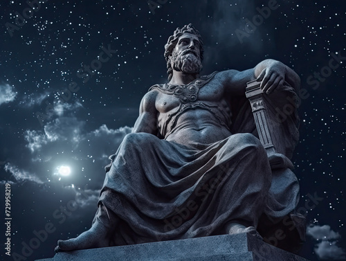 Statue des Gottes Zeus  Generative AI