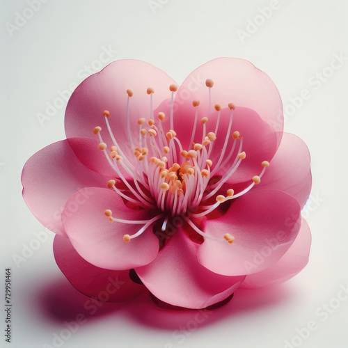 red hawaiian hibiscus flower isolated 