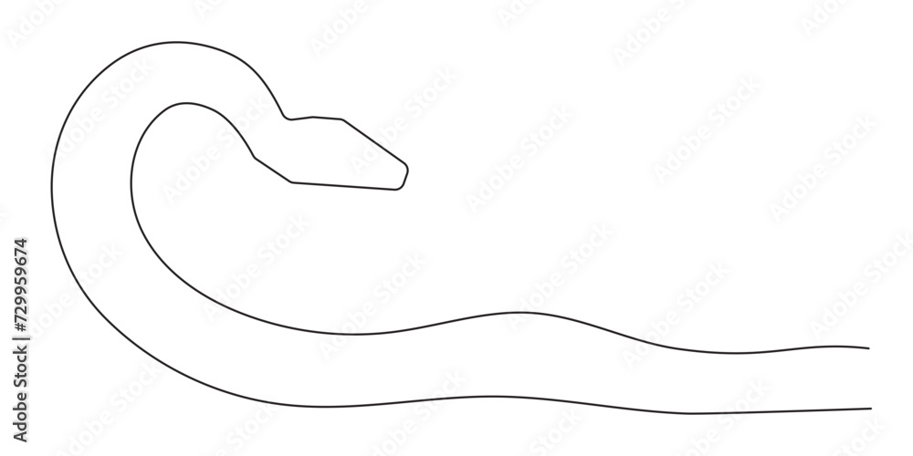 Snake one line art,hand drawn continuous drawing contour,symbol of new year 2025.Poisonous reptile serpent outline,wildlife nature concept.Editable stroke.Isolated.Vector illustration Snake one line art,hand drawn continuous drawing contour,symbol of new year 2025.Poisonous reptile serpent outline,wildlife nature concept.Editable stroke.Isolated.Vector illustration