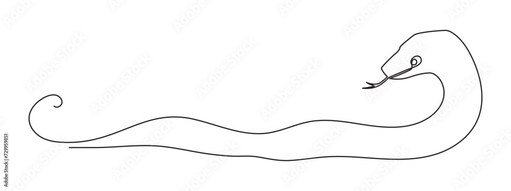 Snake one line art,hand drawn continuous drawing contour,symbol of new year 2025.Poisonous reptile serpent outline,wildlife nature concept.Editable stroke.Isolated.Vector illustration Snake one line art,hand drawn continuous drawing contour,symbol of new year 2025.Poisonous reptile serpent outline,wildlife nature concept.Editable stroke.Isolated.Vector illustration
