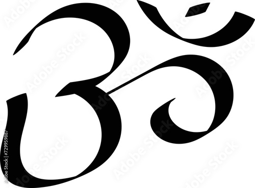 Hindu Icon Om Vector Stock Photo