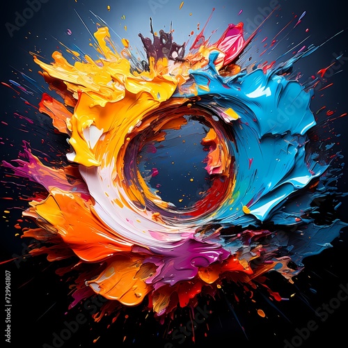colorful abstract background with space art work for wall art, decoration, poster and more
