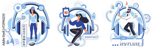 Support center vector illustration. In realm technology, support center acts as guiding light, providing professional aid Communication is key in our support center, ensuring smooth exchange