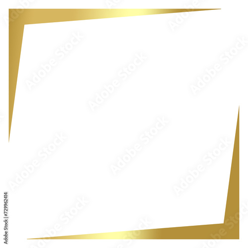 gold corner frame element