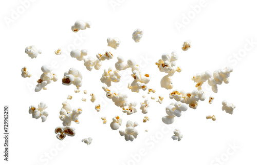  popcorns  isolated transparency background. © moderngolf1984