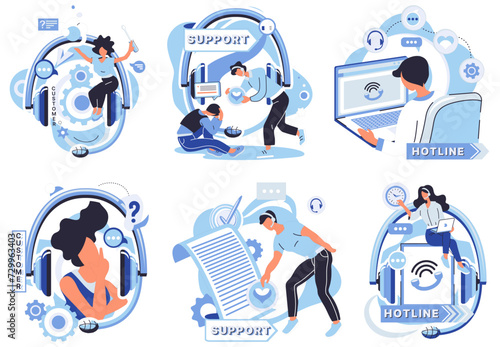 Support center vector illustration. The support center is heartbeat our online business, offering assistance seamlessly In realm technology, support center acts as guiding light