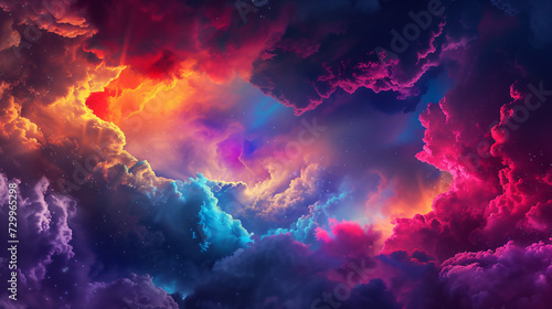 Colorful clouds