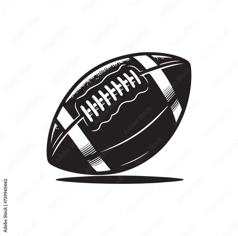 AMERICAN FOOTBALL VECTOR SILHOUETTE STYLE AMERICAN FOOTBALL VECTOR SILHOUETTE STYLE