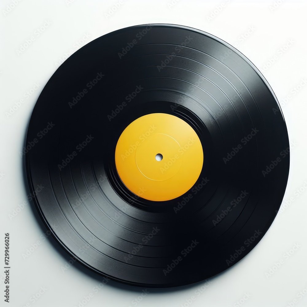 Obraz premium vinyl record on white