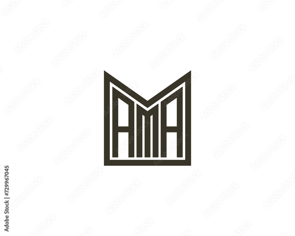 AMA Logo design vector template