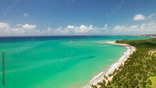 Drone video of Ipioca Beach in Alagoas, Brazil photo
