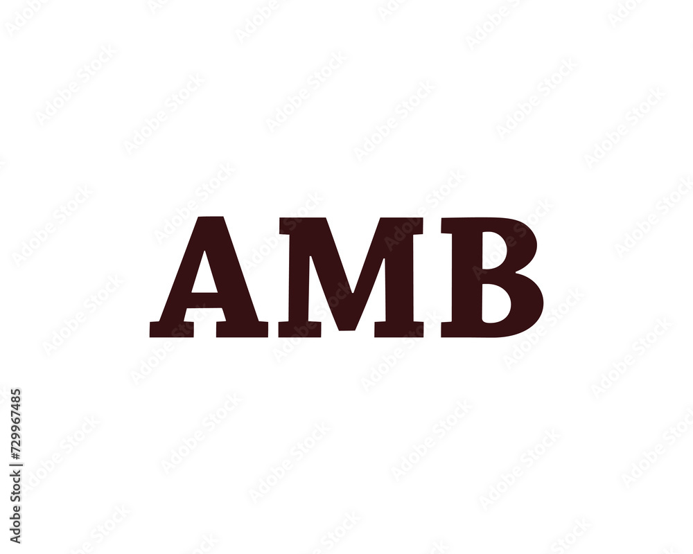 Fototapeta premium AMB Logo design vector template