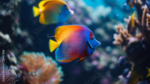 Colorful reef fishes © Johnu