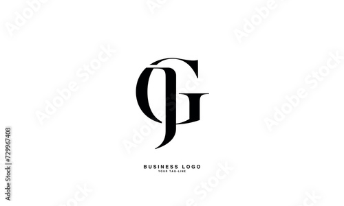 GJ, JG, G, J, Abstract Letters Logo Monogram photo