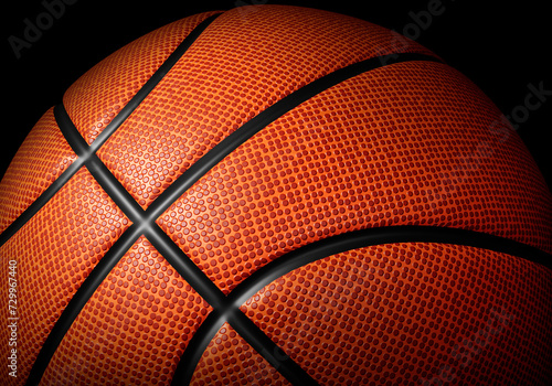 Basketball closeup with high quality © Retouch man