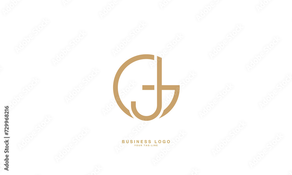 GJ, JG, G, J, Abstract Letters Logo Monogram GJ, JG, G, J, Abstract Letters Logo Monogram