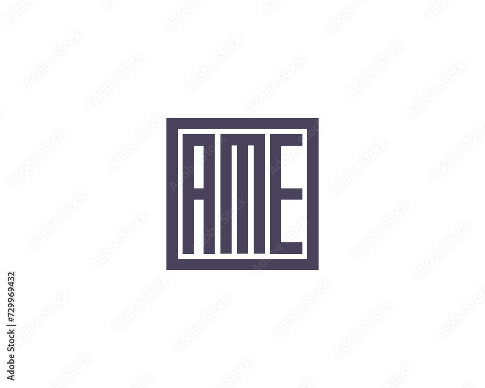 AME logo design vector template