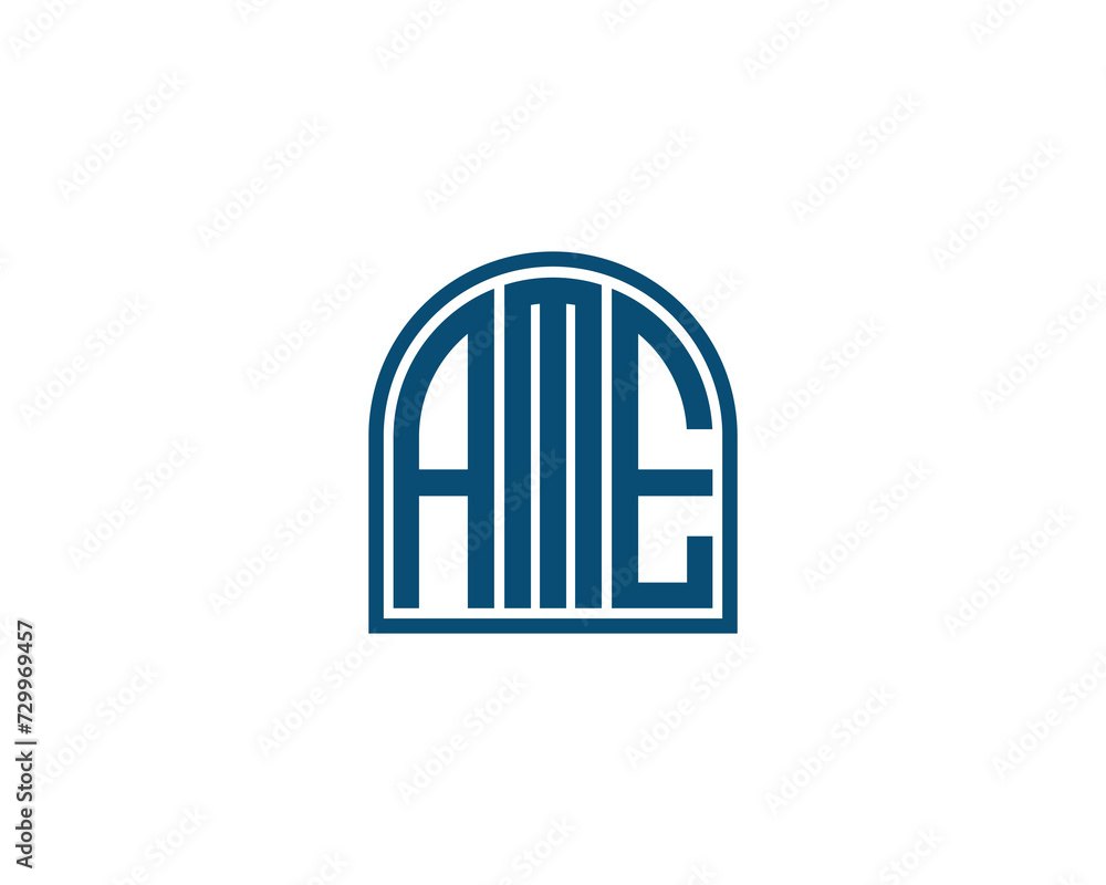 AME logo design vector template