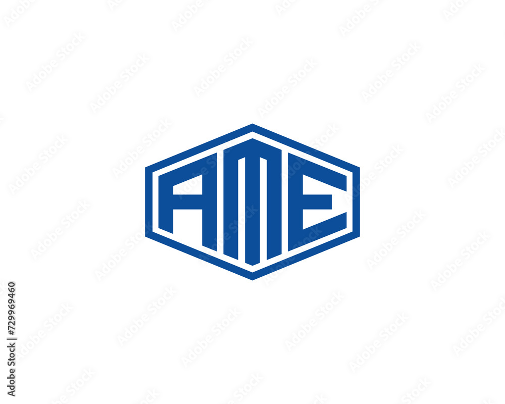 AME logo design vector template AME logo design vector template