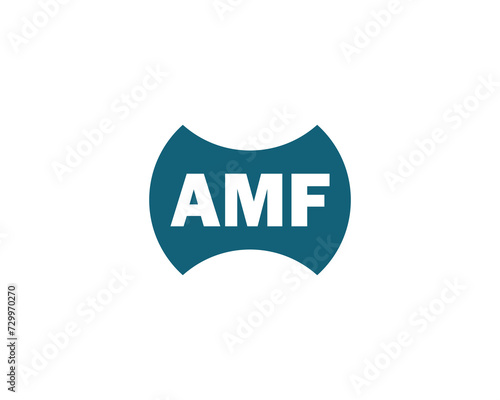 AMF Logo design vector template photo