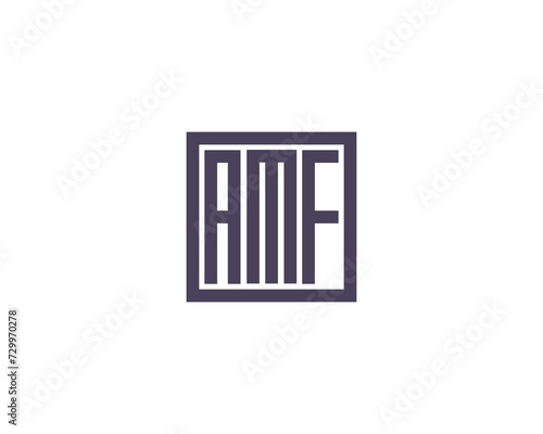 AMF Logo design vector template