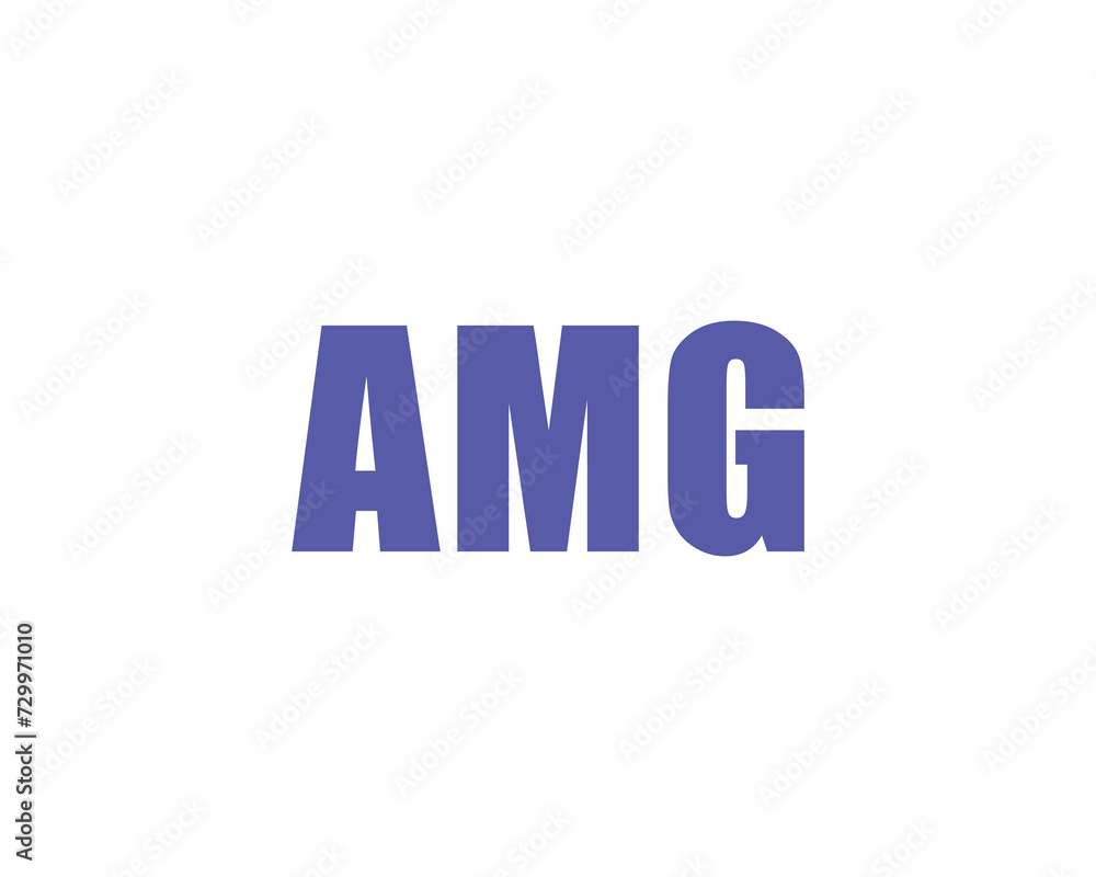 AMG Logo design vector template