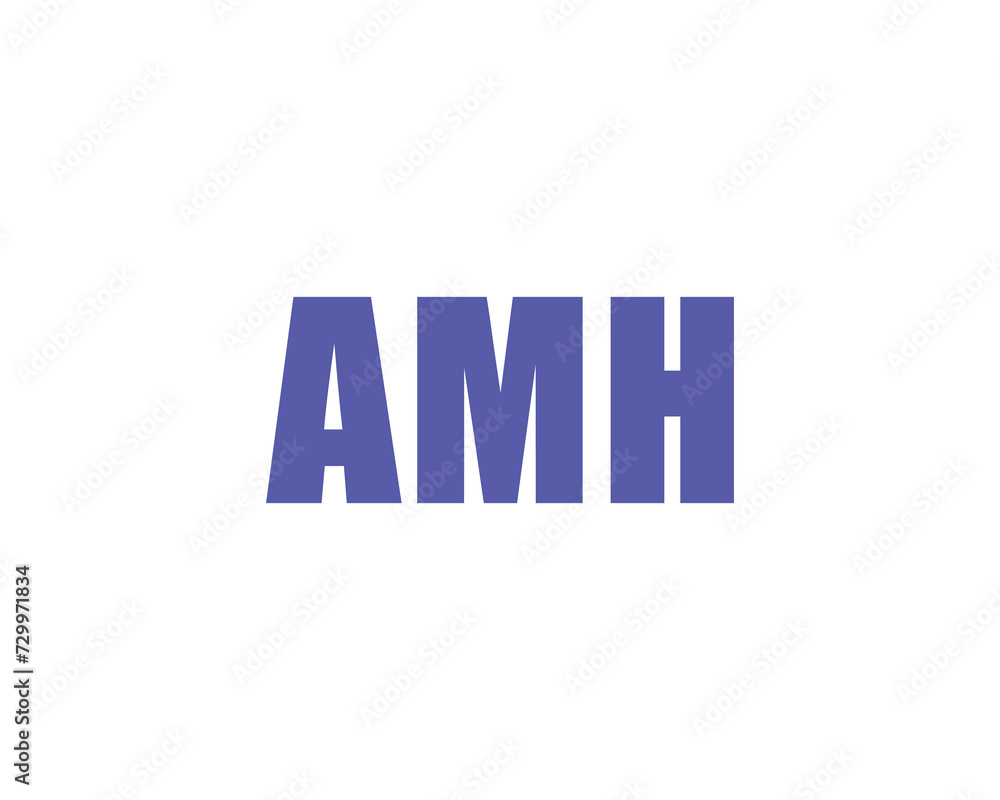 AMH Logo design vector template AMH Logo design vector template