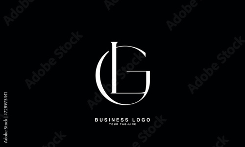 GL, LG, G, L, Abstract Letters Logo Monogram