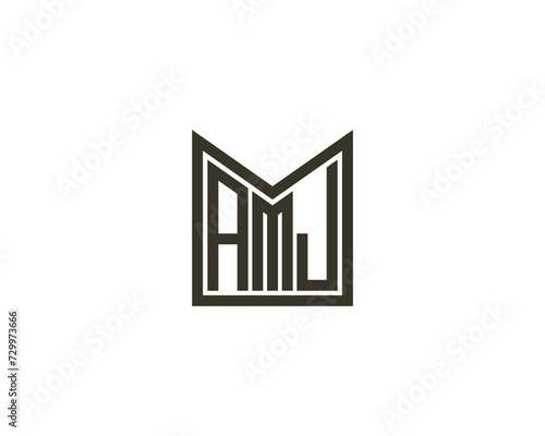 AMJ Logo design vector template