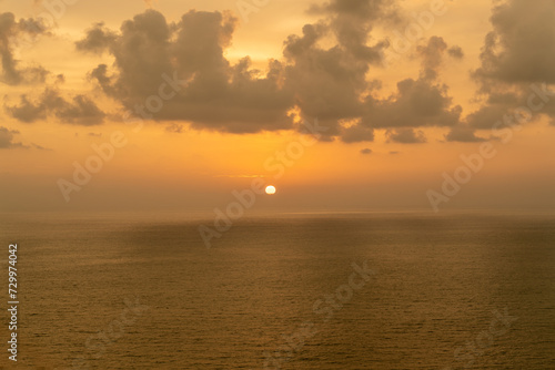 Sunset on the sea in Colombo Sri-Lanka