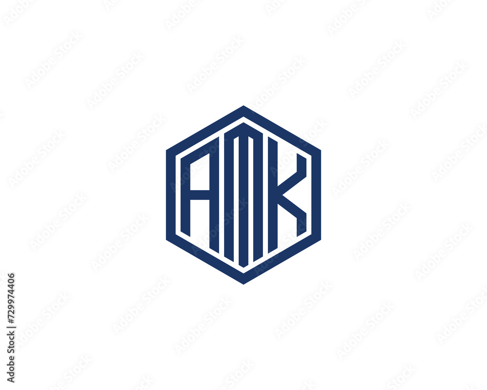 AMK logo design vector template AMK logo design vector template