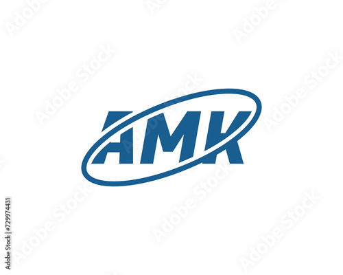 AMK logo design vector template photo