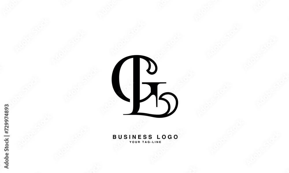 GL, LG, G, L;, Abstract Letters Logo Monogram GL, LG, G, L;, Abstract Letters Logo Monogram