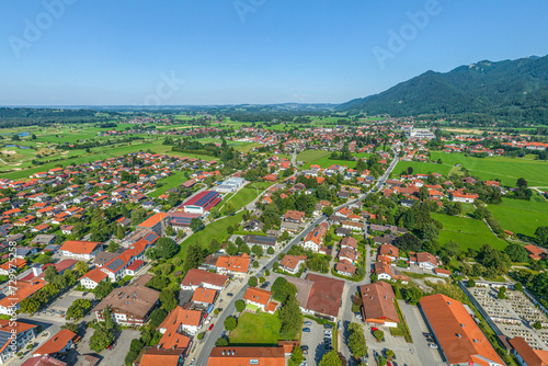 Blick auf die Marktgemeinde Grassau im oberbayerischen Chiemgau photo