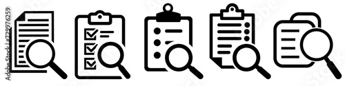 Search documents icon vector set. Search illustration sign collection. Archive symbol. Library logo.