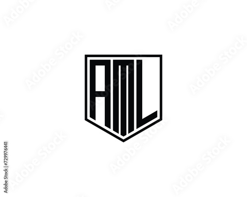 AML Logo design vector template