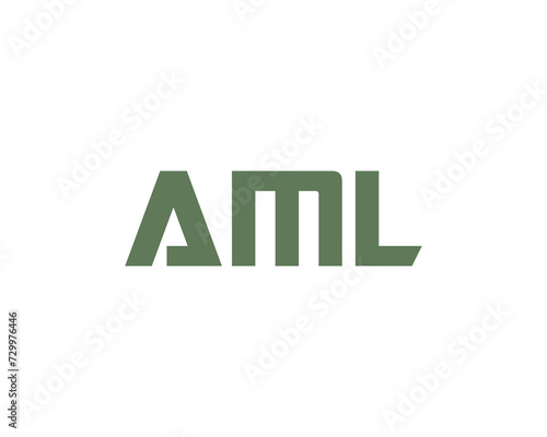 AML Logo design vector template