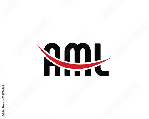 AML Logo design vector template