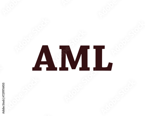 AML Logo design vector template